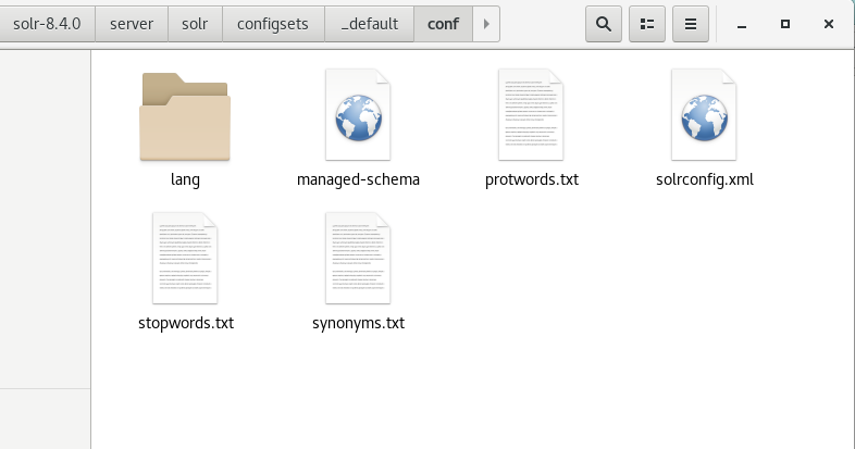 拷贝solr conf文件夹下的所有文件